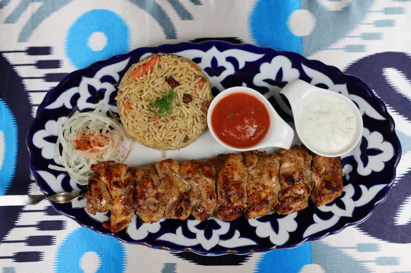 Schaschlik vom Hähnchen